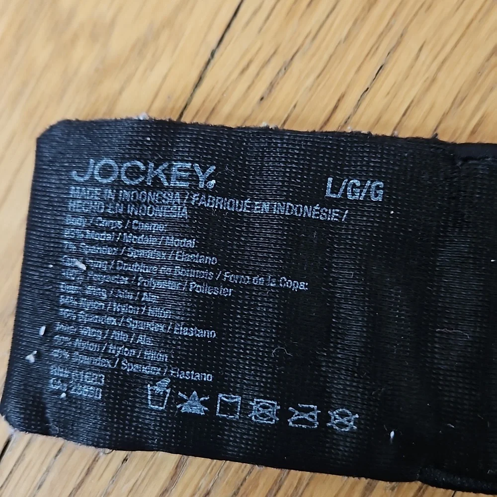 Jockey and Hanes wire free bras L